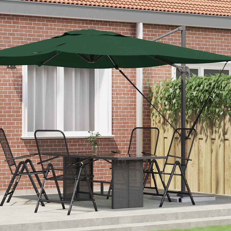Vidaxx parasol roma vert 286 x 284 x 265 cm aluminium et polyester