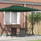Vidaxx parasol roma vert 286 x 284 x 265 cm aluminium et polyester