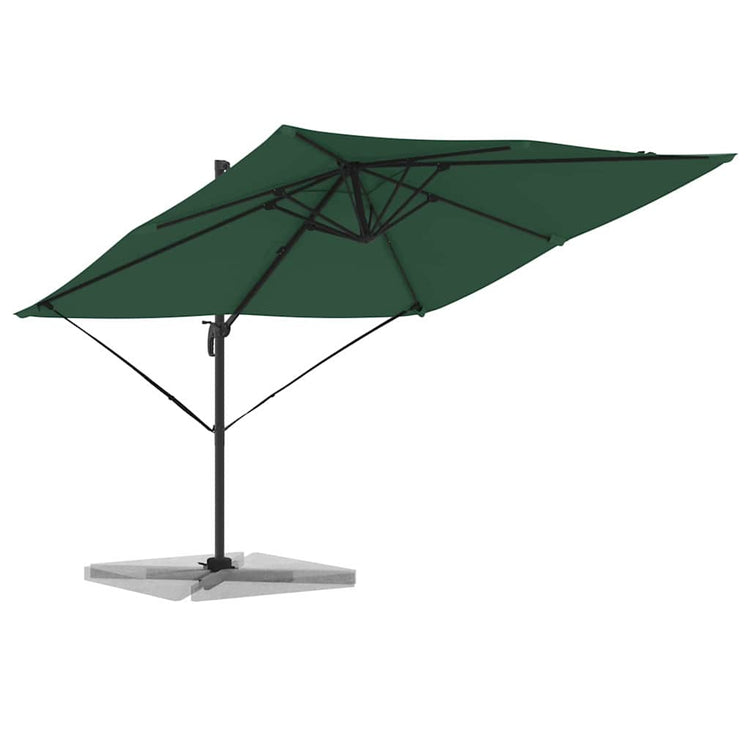 Vidaxx parasol roma vert 286 x 284 x 265 cm aluminium et polyester