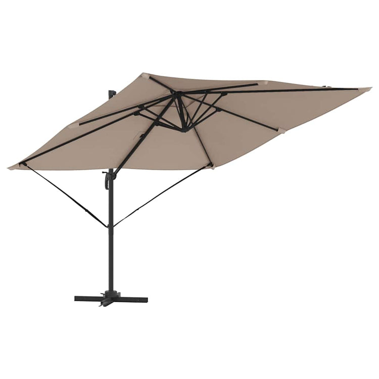 Vidaxx parasol roma taupe 286 x 284 x 265 cm aluminium et polyester