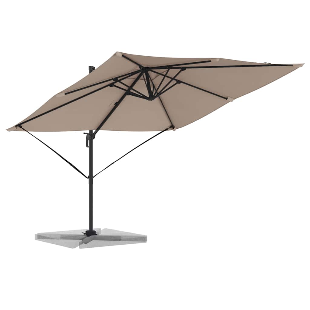 Vidaxx parasol roma taupe 286 x 284 x 265 cm aluminium et polyester