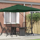 Vidaxx parasol vert 351 x 250 x 260 cm polyester et aluminium