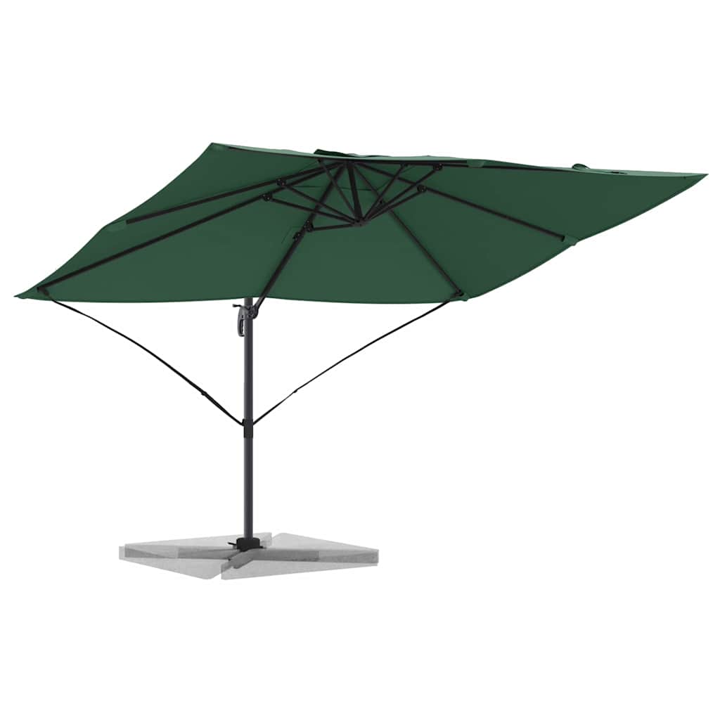 Vidaxx parasol vert 351 x 250 x 260 cm polyester et aluminium