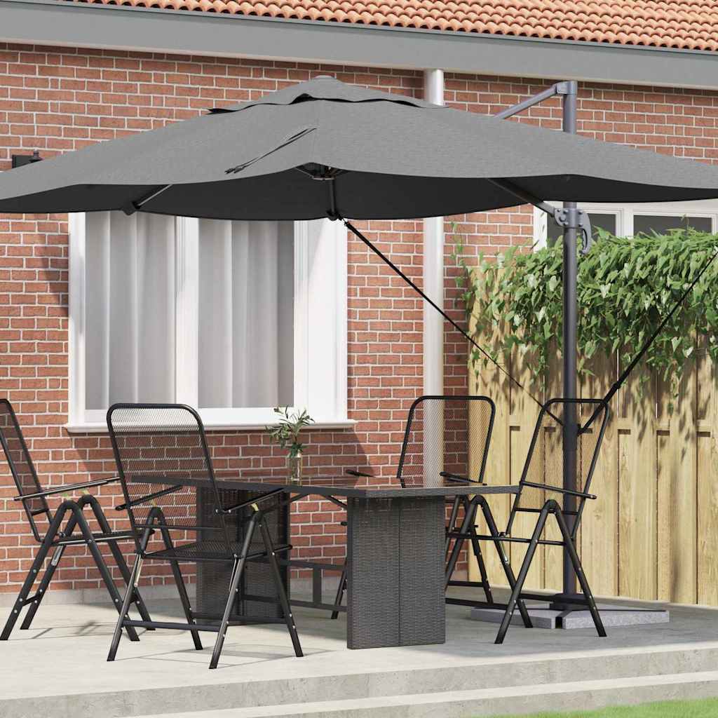 Vidaxx parasol anthracite 351 x 250 x 260 cm polyester et aluminium