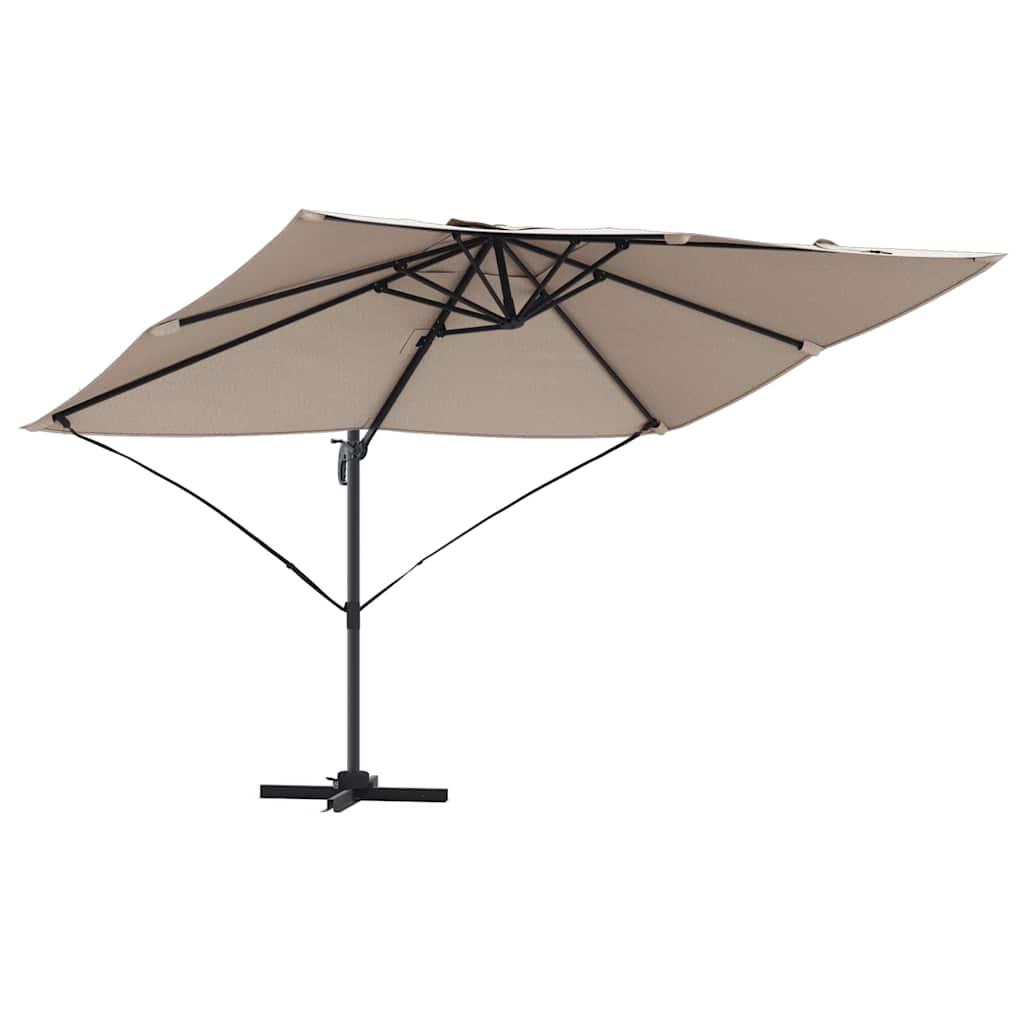 Vidaxx parasol taupe 351 x 250 x 260 cm polyester et aluminium