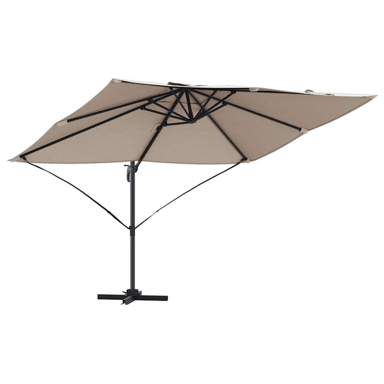 Vidaxx parasol taupe 351 x 250 x 260 cm polyester et aluminium
