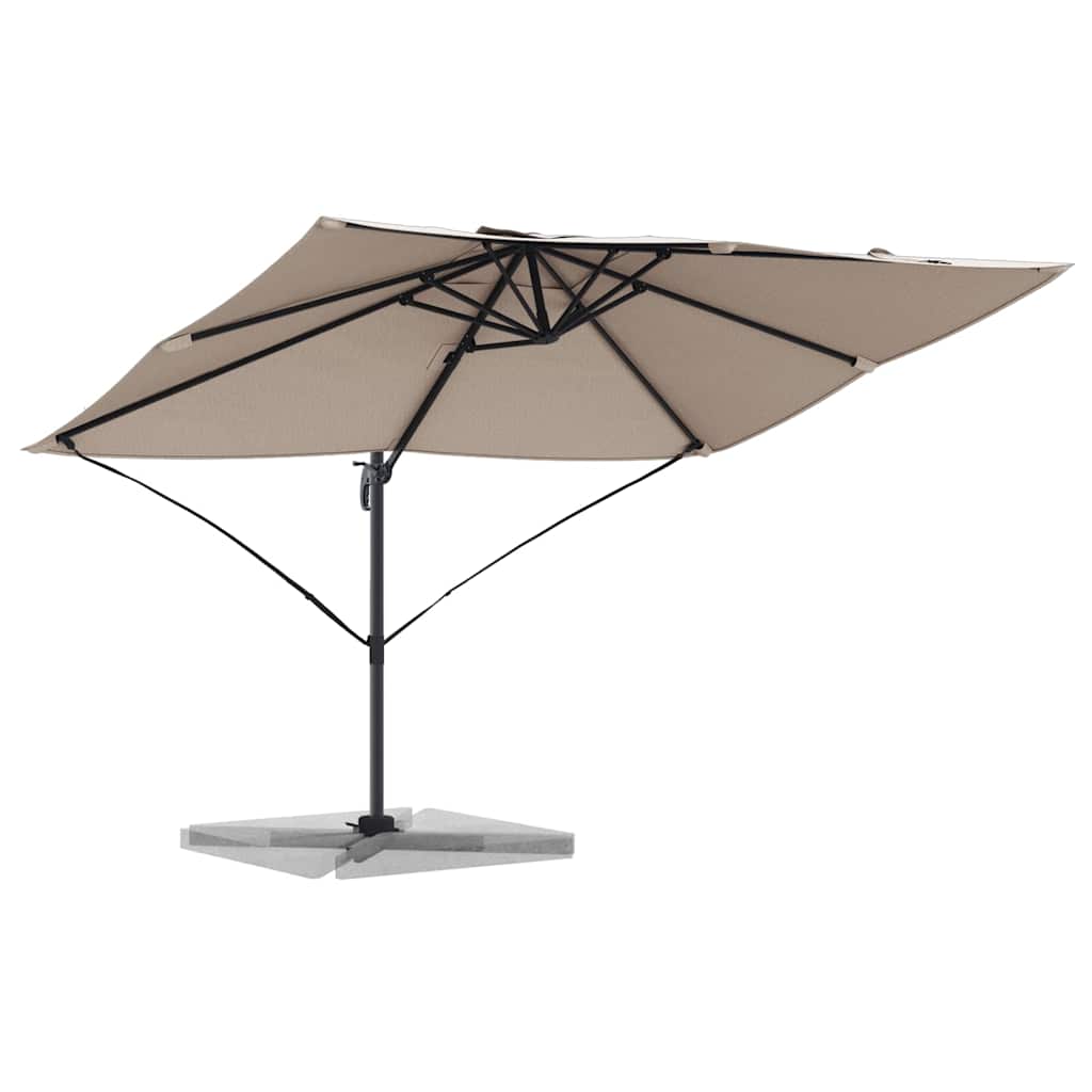 Vidaxx parasol taupe 351 x 250 x 260 cm polyester et aluminium