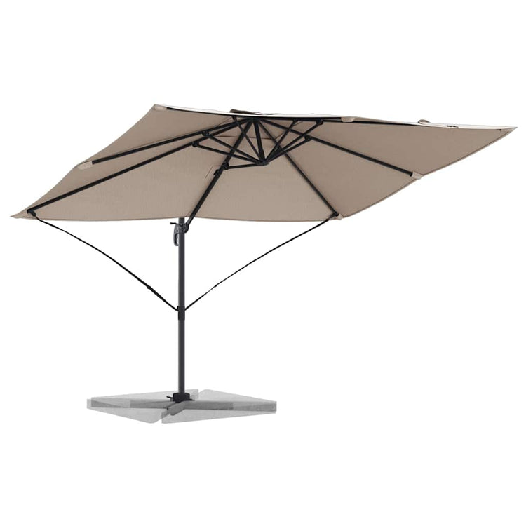 Vidaxx parasol taupe 351 x 250 x 260 cm polyester et aluminium