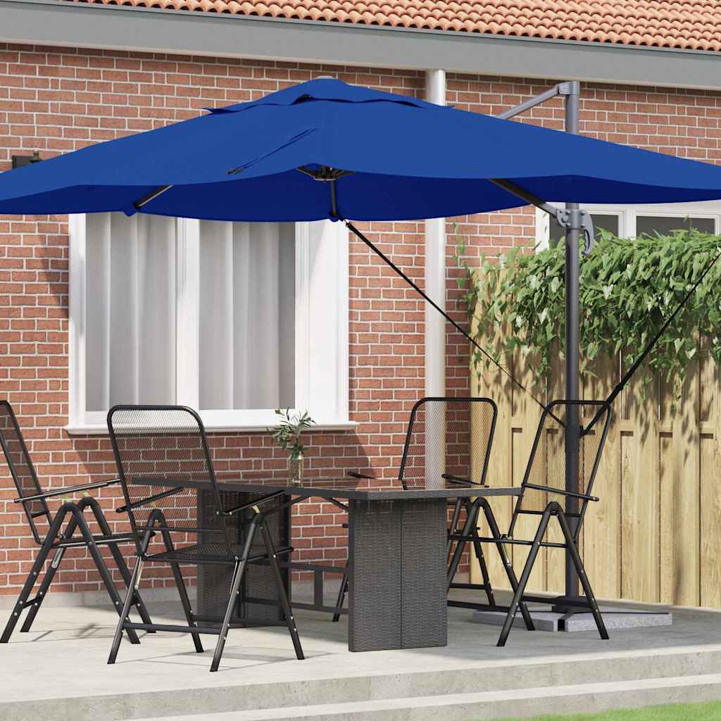 Vidaxx parasol bleu azur 351 x 250 x 260 cm polyester et aluminium