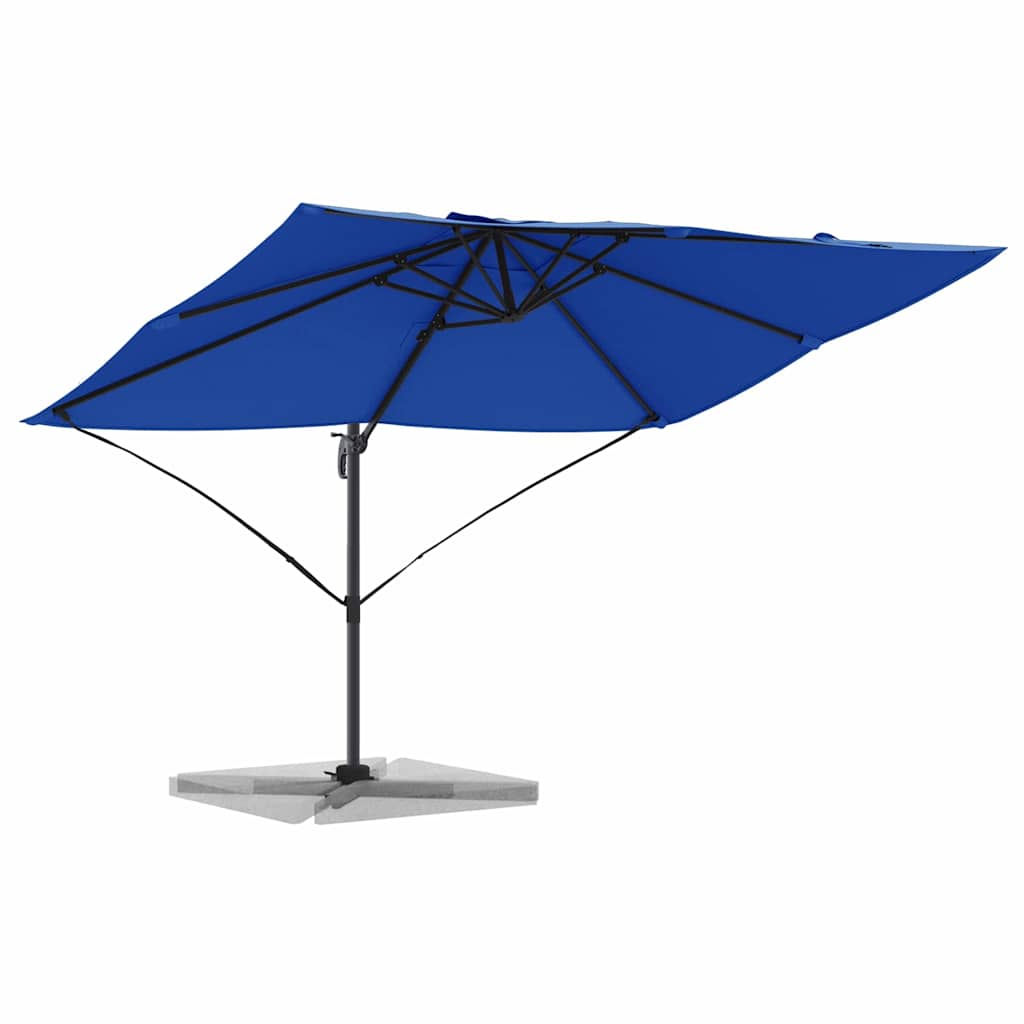 Vidaxx parasol bleu azur 351 x 250 x 260 cm polyester et aluminium