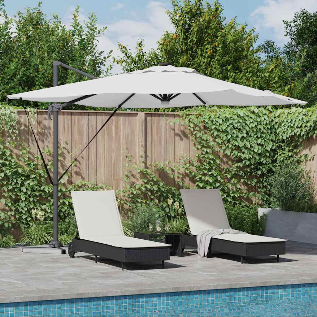Vidaxx parasol roma beige 286 x 284 x 270 cm aluminium et polyester