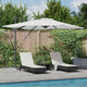 Vidaxx parasol roma beige 286 x 284 x 270 cm aluminium et polyester