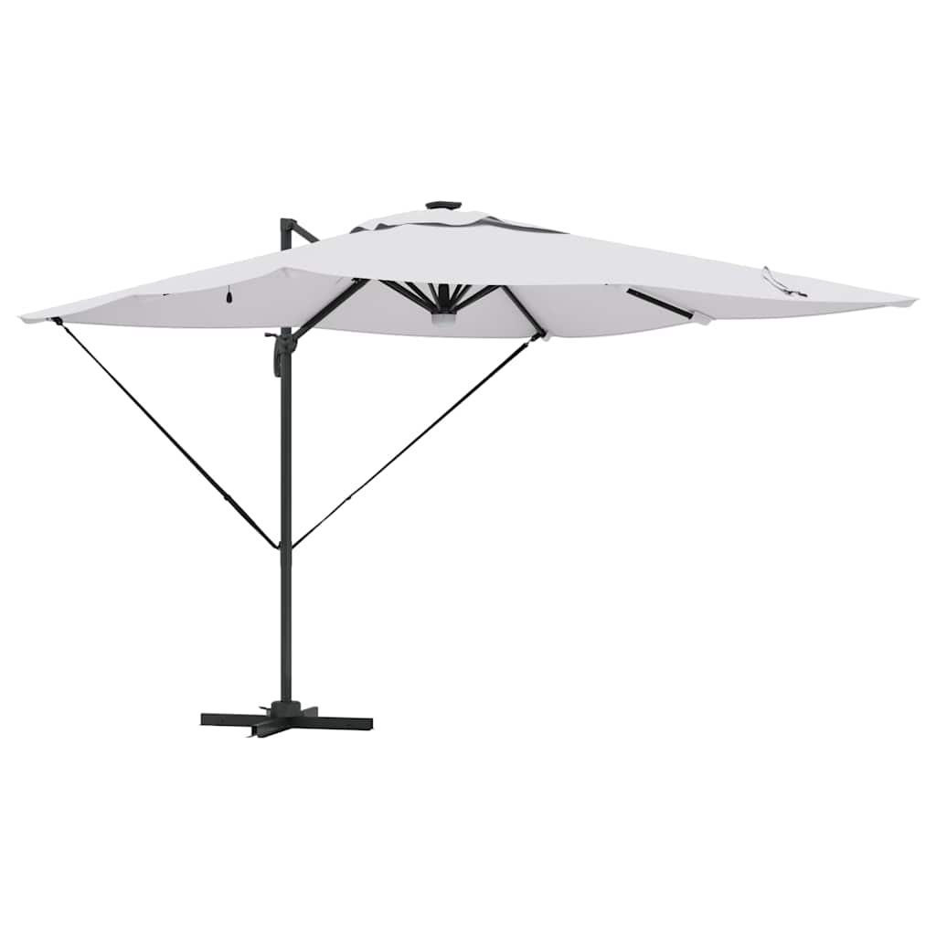 Vidaxx parasol roma beige 286 x 284 x 270 cm aluminium et polyester
