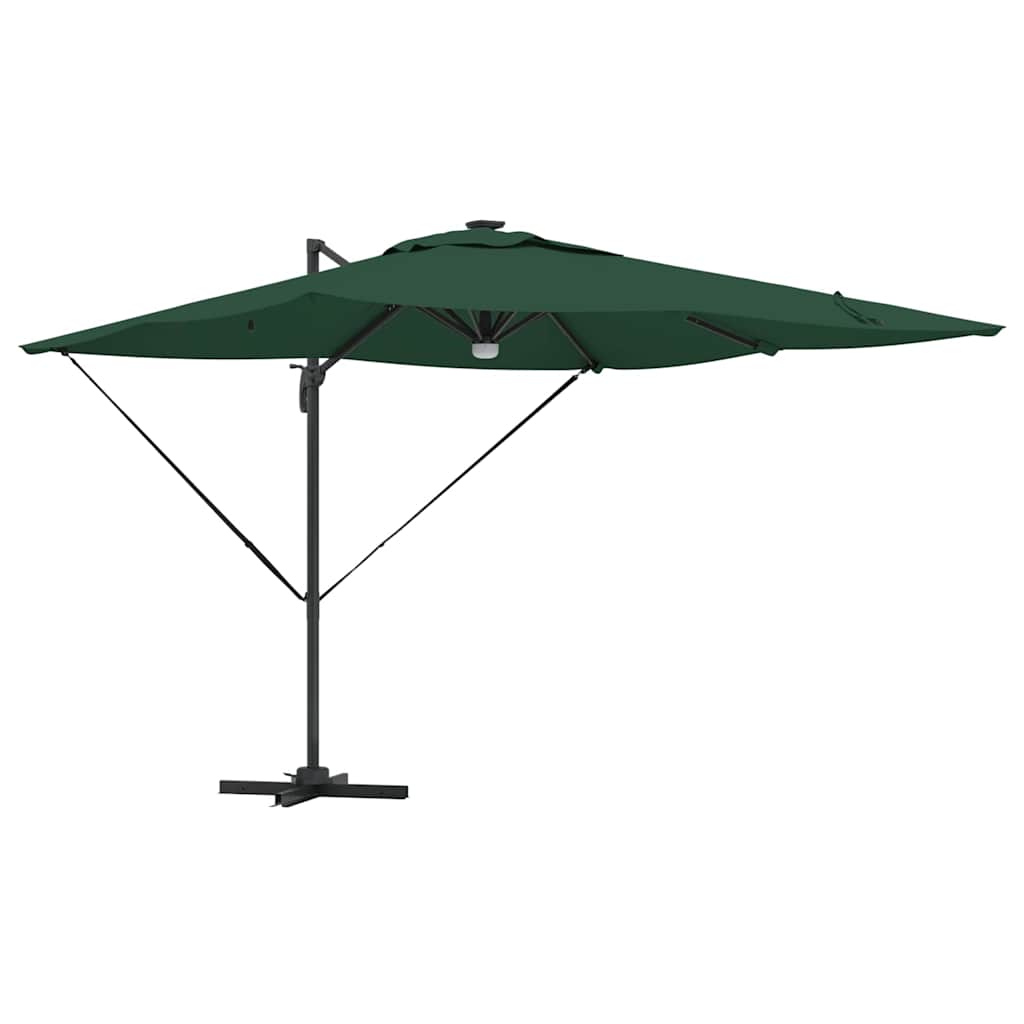 Vidaxl parasol roma vert 286 x 284 x 270 cm aluminium et polyester