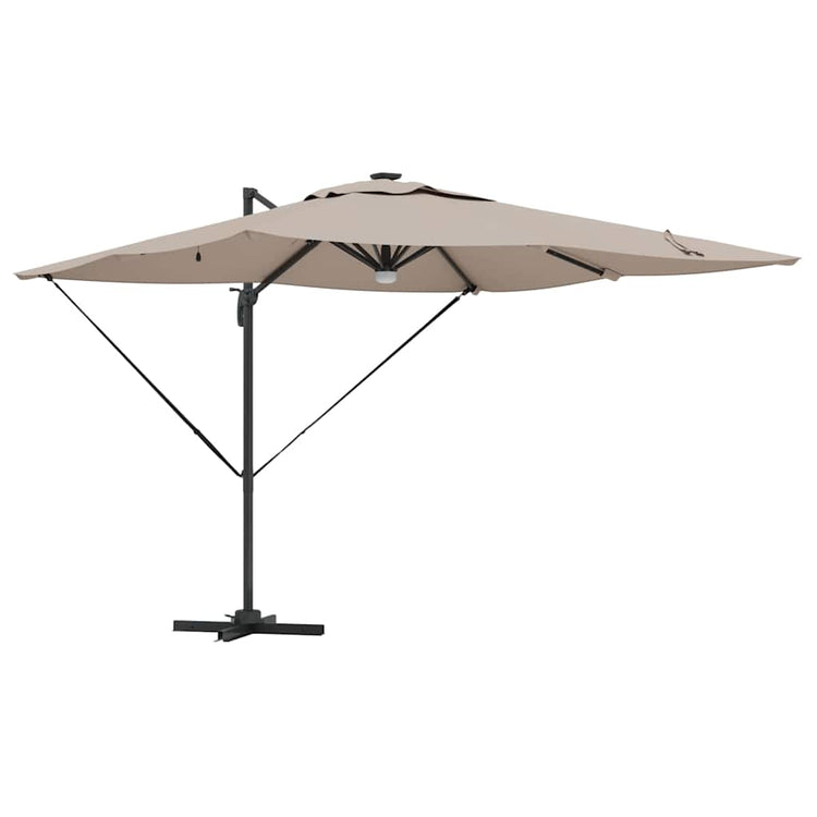 Vidaxx parasol roma taupe 286 x 284 x 270 cm aluminium et polyester