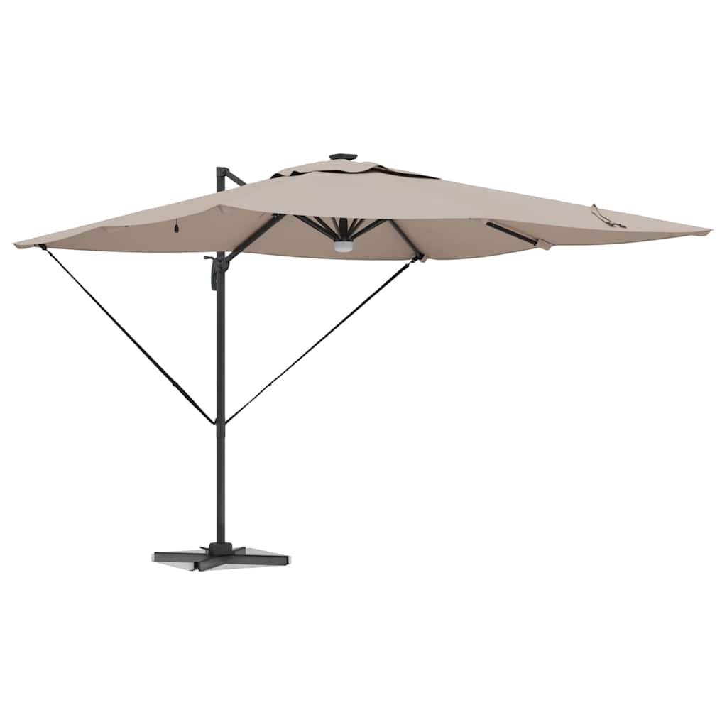 Vidaxx parasol roma taupe 286 x 284 x 270 cm aluminium et polyester