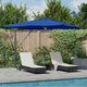 Vidaxl parasol roma bleu 286 x 284 x 270 cm aluminium et polyester