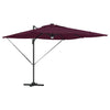 Vidaxl parasol roma rouge 286 x 284 x 270 cm aluminium et polyester