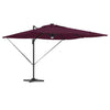 Vidaxl parasol roma rouge 286 x 284 x 270 cm aluminium et polyester