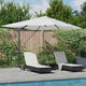 Vidaxx parasol sable 351 x 250 x 253 cm polyester et aluminium