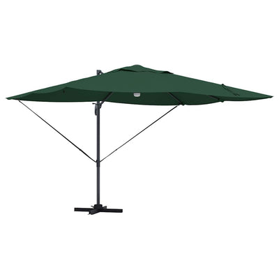 Vidaxx parasol vert 351 x 250 x 253 cm polyester et aluminium