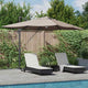 Vidaxx parasol taupe 351 x 250 x 253 cm polyester et aluminium