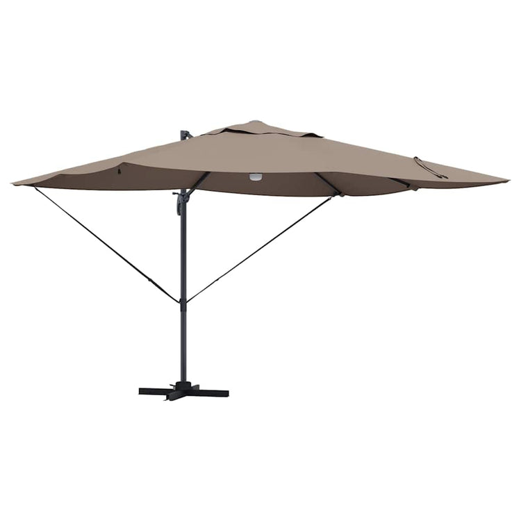 Vidaxx parasol taupe 351 x 250 x 253 cm polyester et aluminium