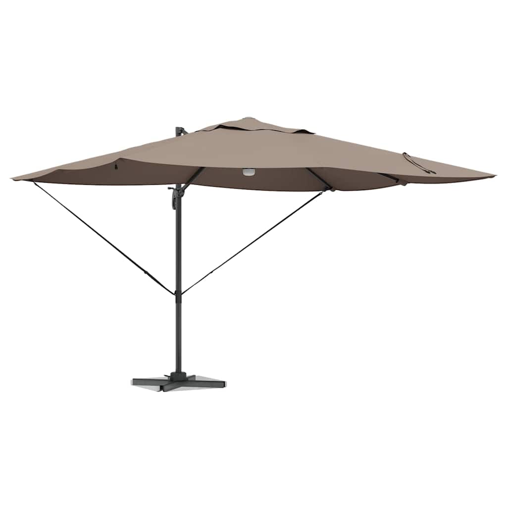 Vidaxx parasol taupe 351 x 250 x 253 cm polyester et aluminium