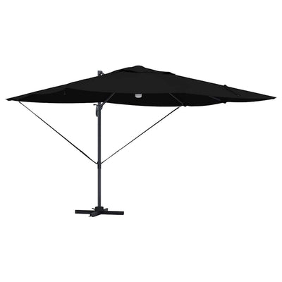 Vidaxx parasol noir 351 x 250 x 253 cm polyester et aluminium