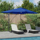 Vidaxx parasol bleu azur 351 x 250 x 253 cm polyester et aluminium