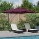 Vidaxx parasol rouge bordeaux 351 x 250 x 253 cm polyester et aluminium