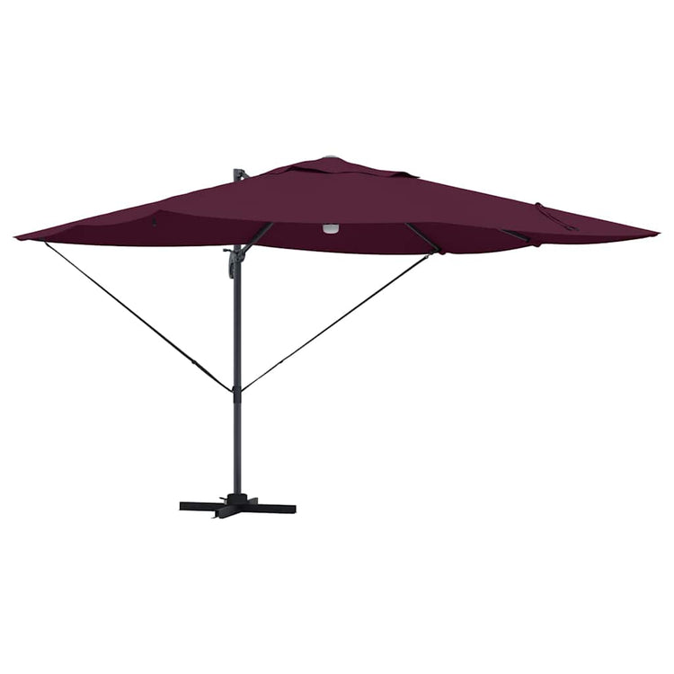 Vidaxx parasol rouge bordeaux 351 x 250 x 253 cm polyester et aluminium