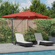 Parasol Vidaxx terre cuite 351 x 250 x 253 cm polyester et aluminium