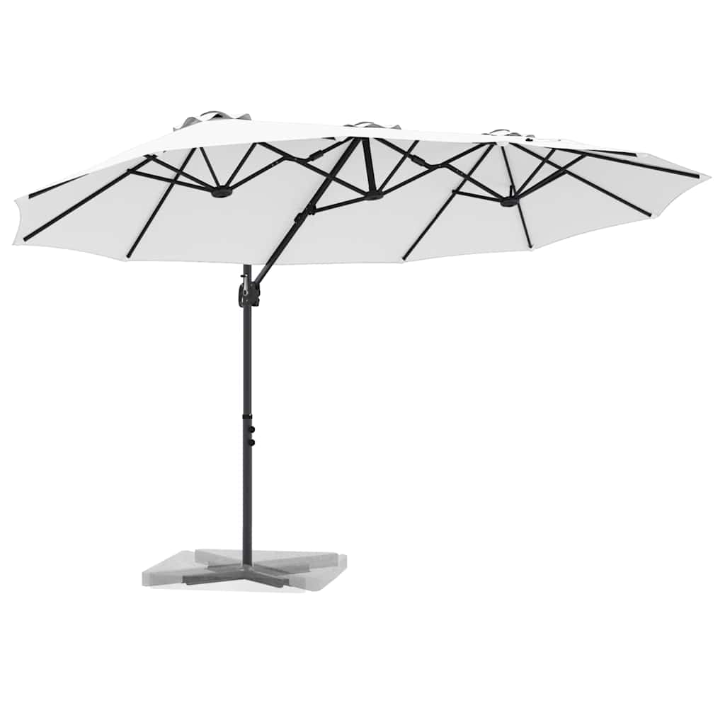 Vidaxx parasol sable 372 x 198 x 243 cm polyester et aluminium