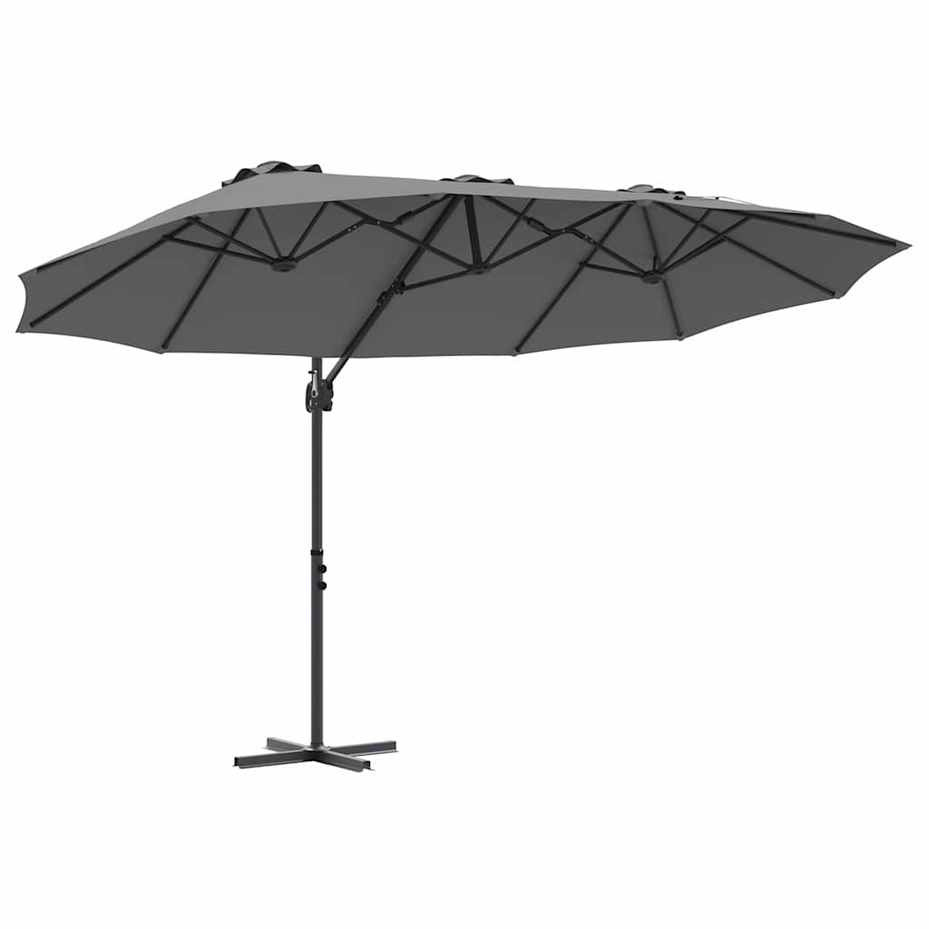 Vidaxx parasol anthracite 372 x 198 x 243 cm polyester et aluminium