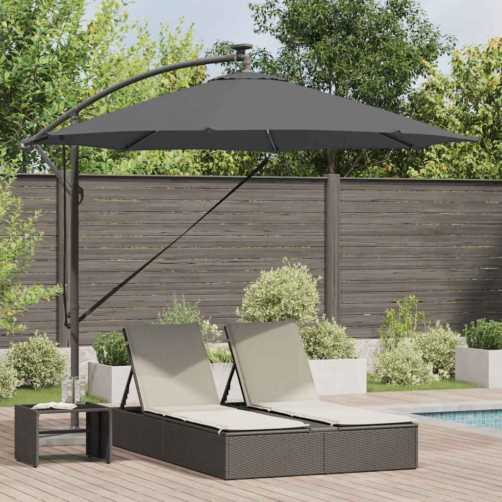 Vidaxx parasol anthracite 294 x 294 x 248 cm polyester et aluminium