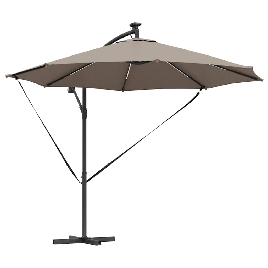 Vidaxx parasol taupe 294 x 294 x 248 cm polyester et aluminium