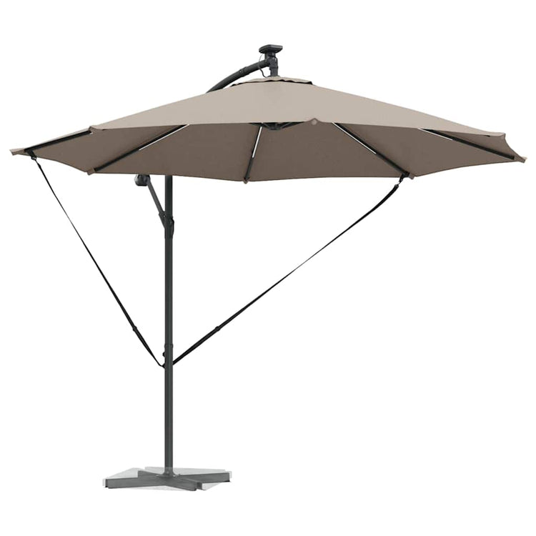 Vidaxx parasol taupe 294 x 294 x 248 cm polyester et aluminium