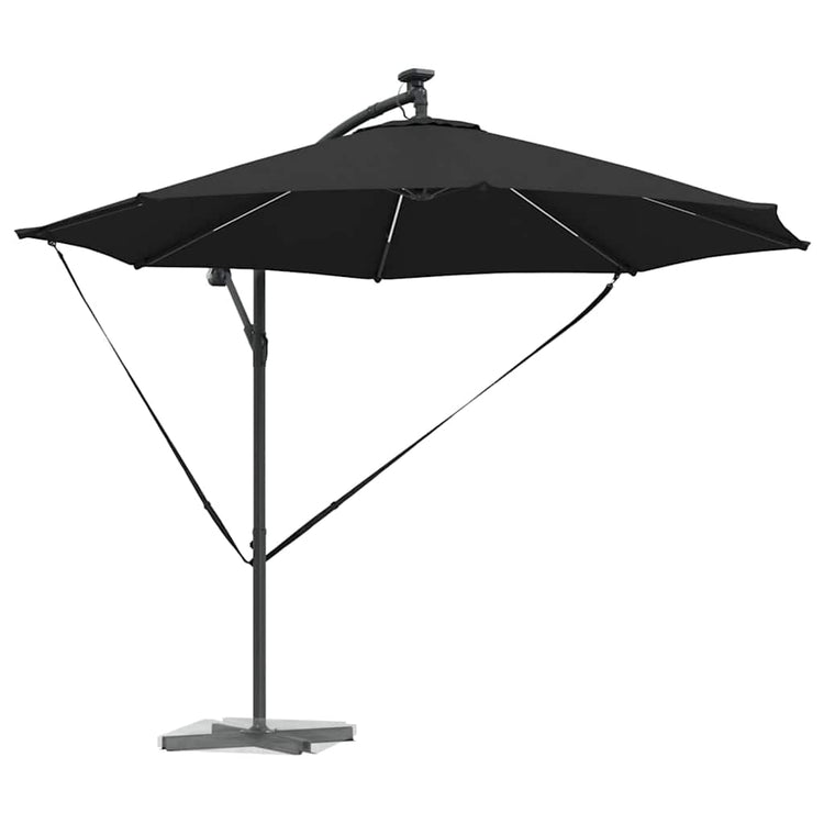 Vidaxx parasol noir 294 x 294 x 248 cm polyester et aluminium