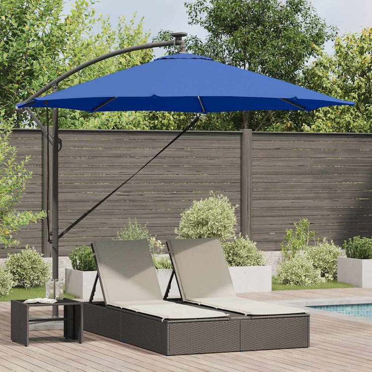 Vidaxx parasol bleu azur 294 x 294 x 248 cm polyester et aluminium