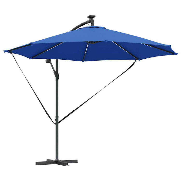 Vidaxx parasol bleu azur 294 x 294 x 248 cm polyester et aluminium