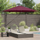 Vidaxx parasol rouge bordeaux 294 x 294 x 248 cm polyester et aluminium