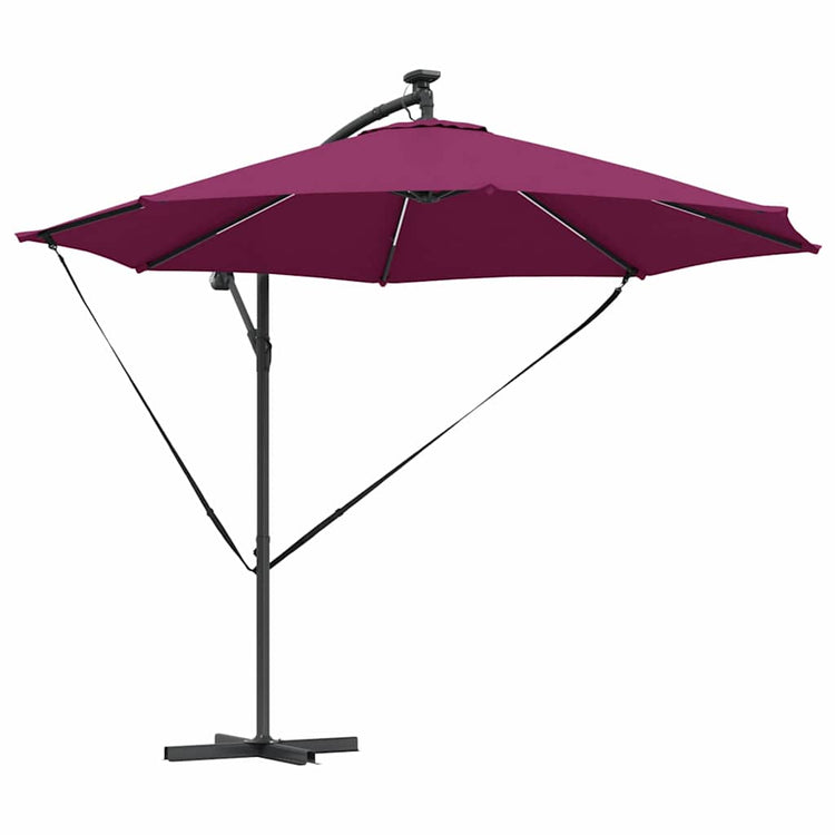 Vidaxx parasol rouge bordeaux 294 x 294 x 248 cm polyester et aluminium