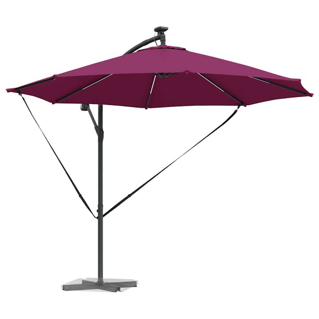 Vidaxx parasol rouge bordeaux 294 x 294 x 248 cm polyester et aluminium