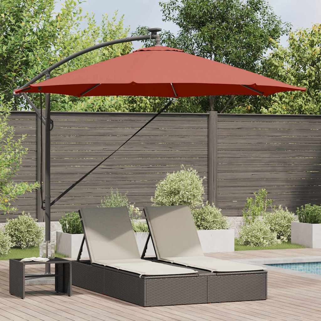 Vidaxx parasol terre cuite 294 x 294 x 248 cm polyester et aluminium