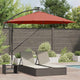 Vidaxx parasol terre cuite 294 x 294 x 248 cm polyester et aluminium