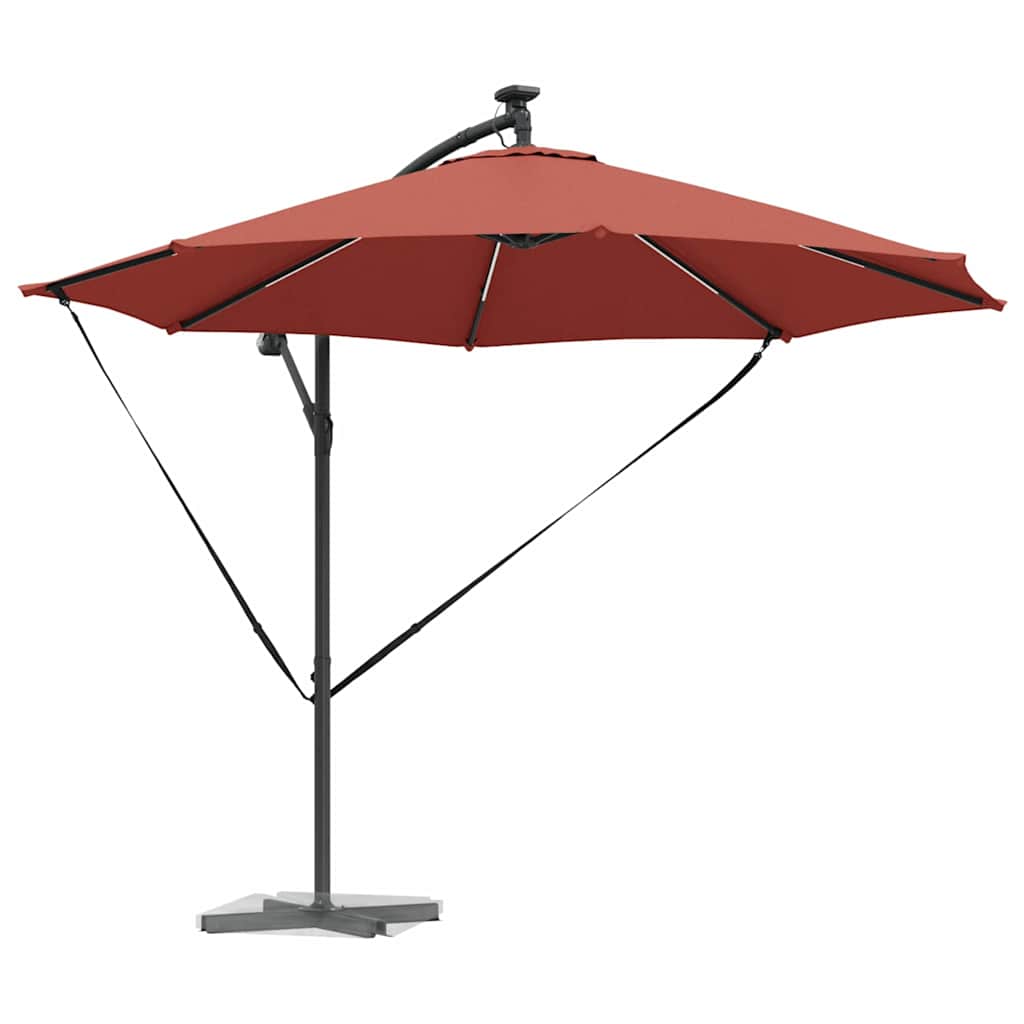 Vidaxx parasol terre cuite 294 x 294 x 248 cm polyester et aluminium