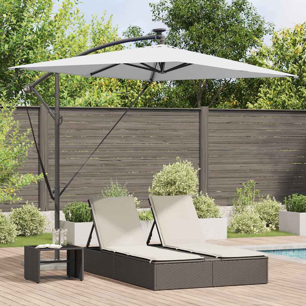 Vidaxx parasol sable 294 x 200 x 270 cm polyester et aluminium