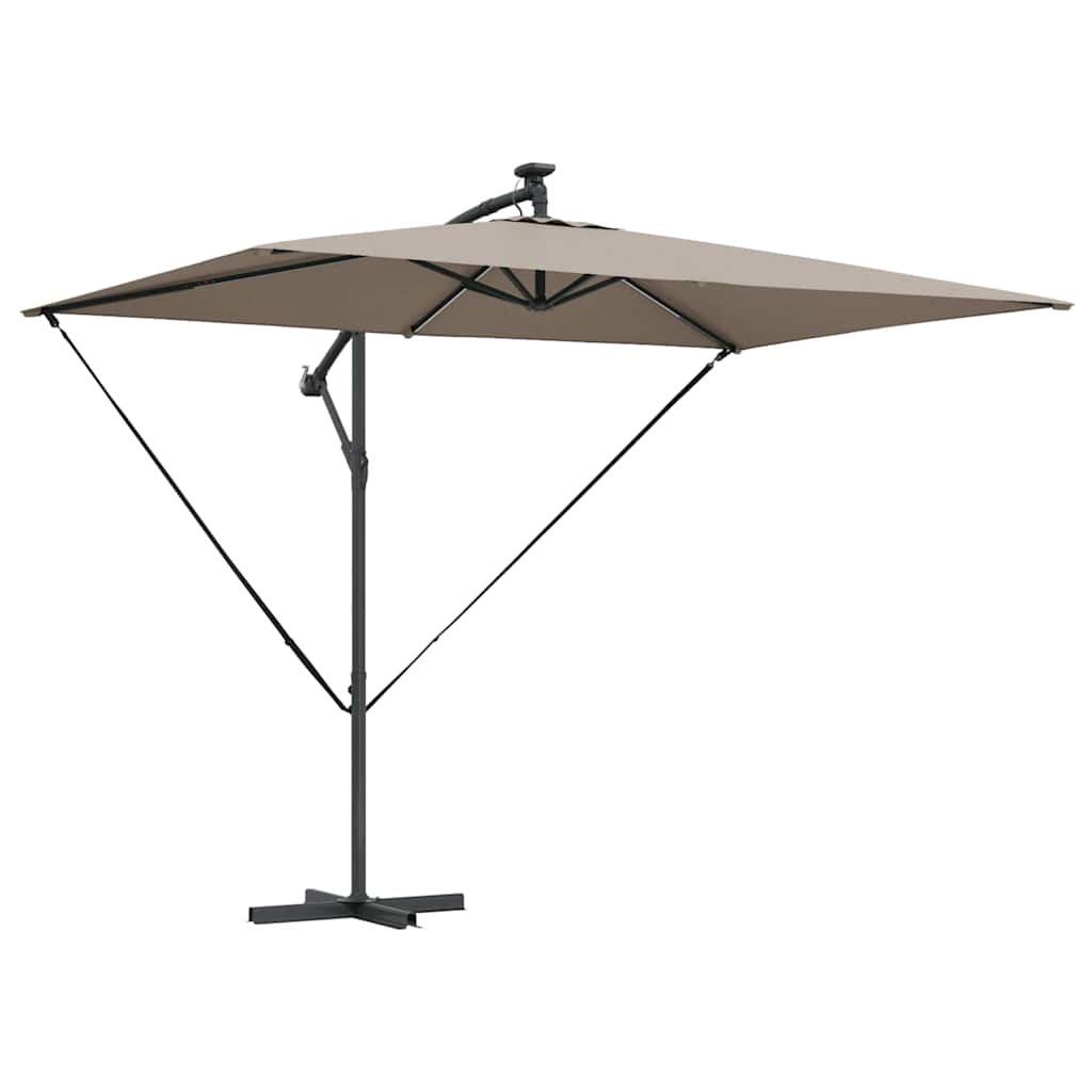 Vidaxx parasol taupe 294 x 200 x 270 cm polyester et aluminium