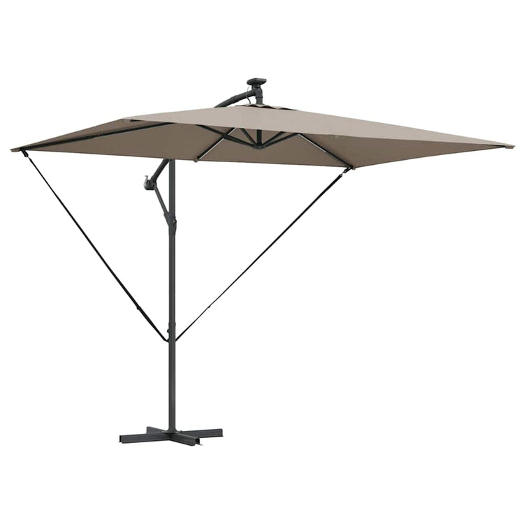 Vidaxx parasol taupe 294 x 200 x 270 cm polyester et aluminium